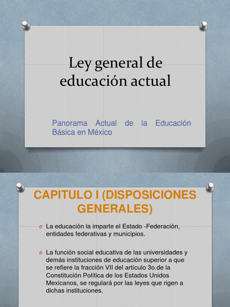 Ley General de Educación Actualizada | PDF | Jardín de infancia ...