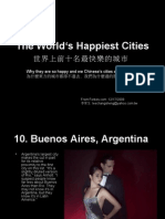 The World S Happiest Cities