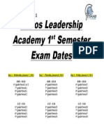 Semester Exams Dates
