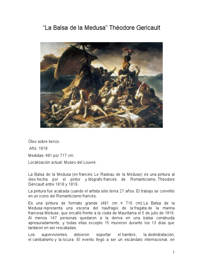 La Balsa de La Medusa. Théodore Gericault | Artes (General) | Pinturas