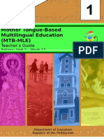 Mother Tongue-Based Multilingual Education (MTB-MLE)