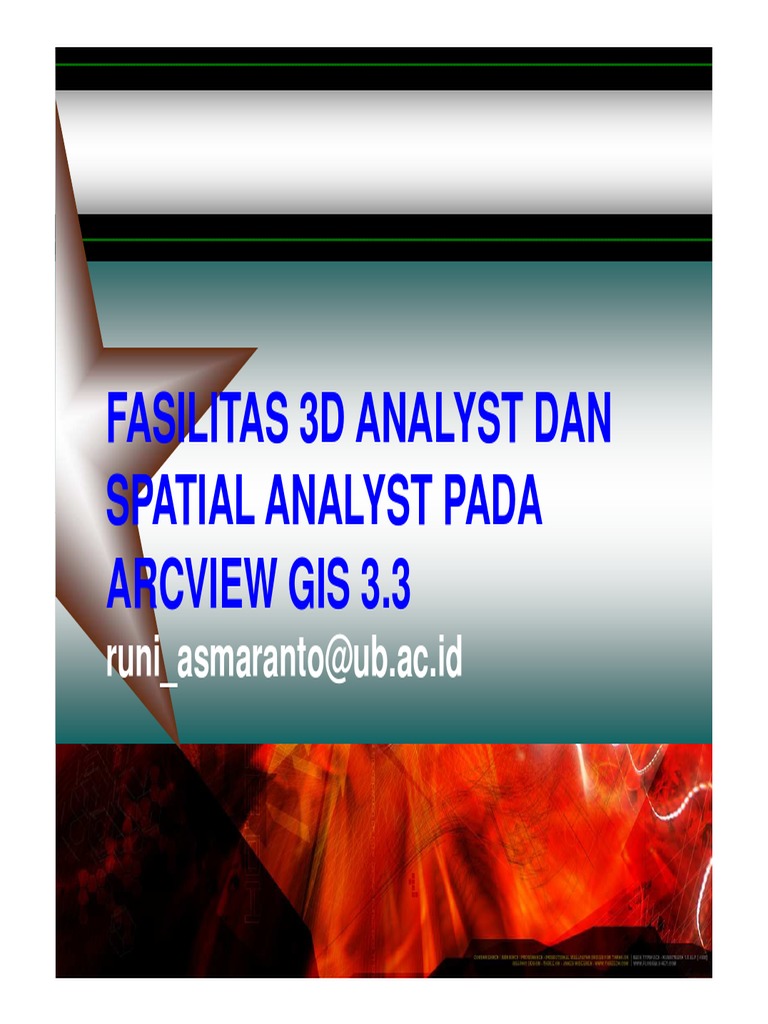 Fasilitas 3D & Spatial Analyst ArcView | PDF