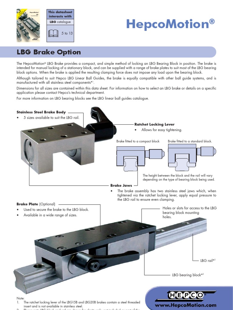 LBG Brake 01 UK (Nov-09) PDF | PDF