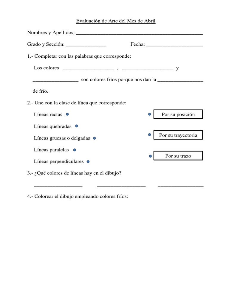 Evaluación de Arte Del Mes de Marzo | PDF