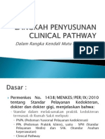 Langkah Penyusunan Clinical Pathway