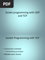 Socket Programming With UDP and TCP