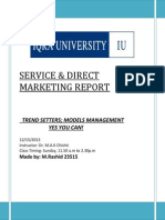 Service & Direct Marketing Report: Trend Setters Models Management Yes You Can!