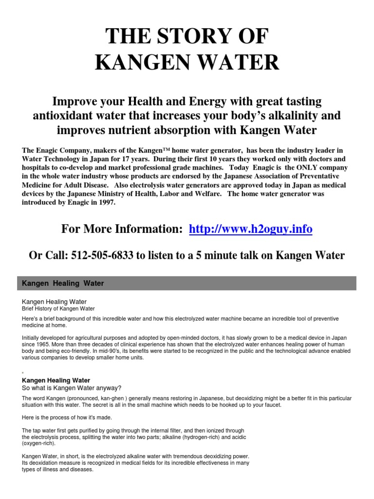 Kangenstory (Print031214) PDF Soft Drink Peptic Ulcer