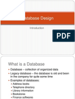 1Database Design Introduction