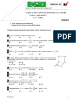 Subiect Si Barem Matematica EtapaI ClasaVIII 10-11 PDF