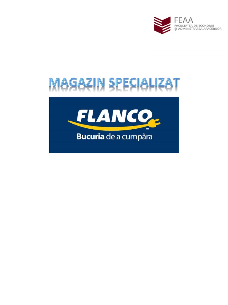 Proiect Magazin Specializat-Flanco | PDF