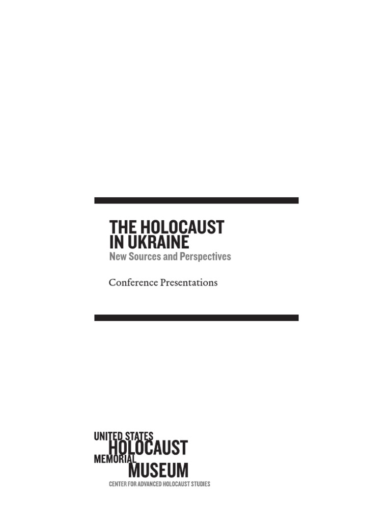 Holocaust In Ukraine Pogrom The Holocaust