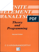 Finite Element Analysis Theory and Programming by C. S. Krishnamoorthy