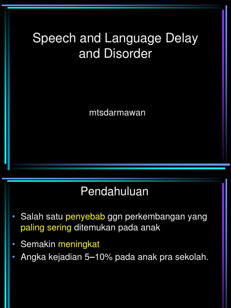 Gangguan Bicara Vocabulary Language Development