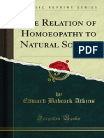 Atkins, E.B. - The Relation of Homoeopathy to Natural Science