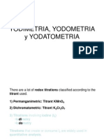 Yodimetria, Yodometria Yodatometria - 2014-II