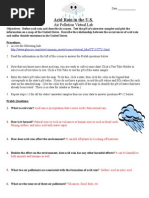 Acid Rain Virtual Lab Worksheet