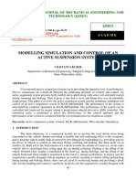 Modelling Simulation and Control of An Active Suspension System