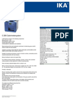 Data Sheet c 200 Calorimetersystem