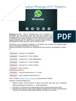 Cara Menggunakan Whatsapp Di PC Windows