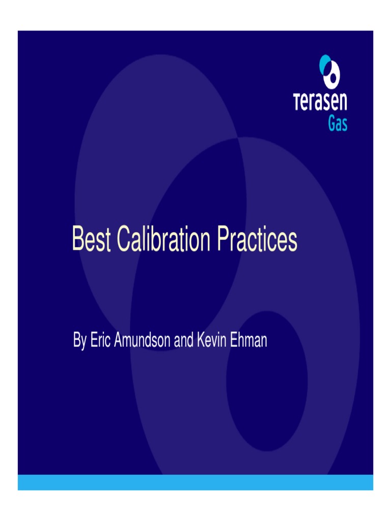 Best Calibration Practices: by Eric Amundson and Kevin Ehman | PDF ...
