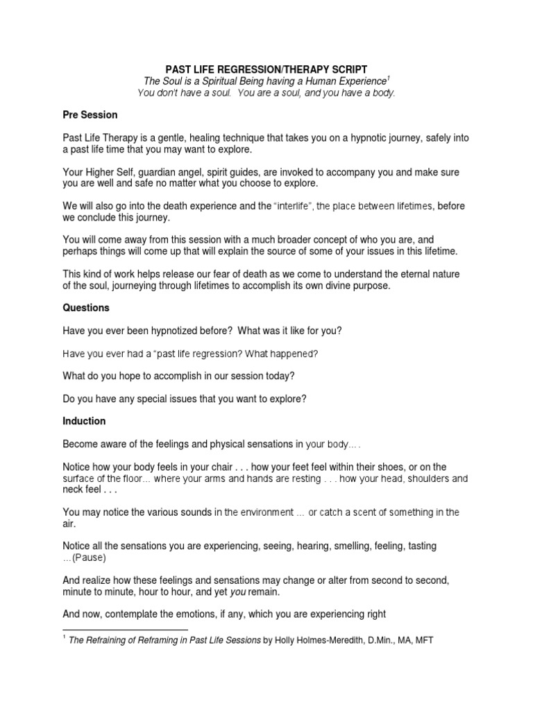 Past Life Regression Pdf Mirror Reincarnation
