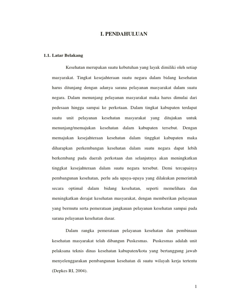 Laporan Pkl Puskesmas Doc