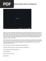 Download Android Programming Tutorial- Best For Beginners by fronkolbrown1973 SN249651016 doc pdf