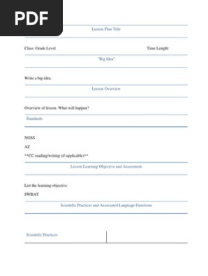 lesson plan template