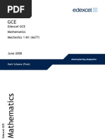 Edexcel GCE Mathematics Mechanics 1 M1 (6677)