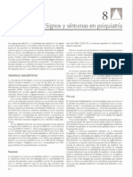 Signos y Sintomas en Psiquiatria. Kaplan & Sadok. Sinopsis en Psiquiatra. 10 Edicin. 2009