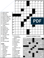 Tuesday's Crossword