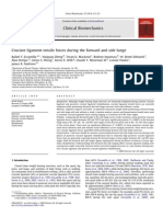 Cruciate Ligament Tensile Forces During The Forward and Side Lunge