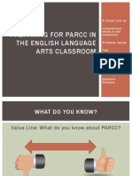 preparing for parcc in the english language arts