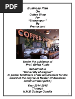 Cafe Paradiso Sample Business Plan