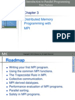 Distributed Memory Programming With MPI: Peter Pacheco