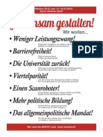 Uni-Wahlen 2015 Studierendenrat Geschichte