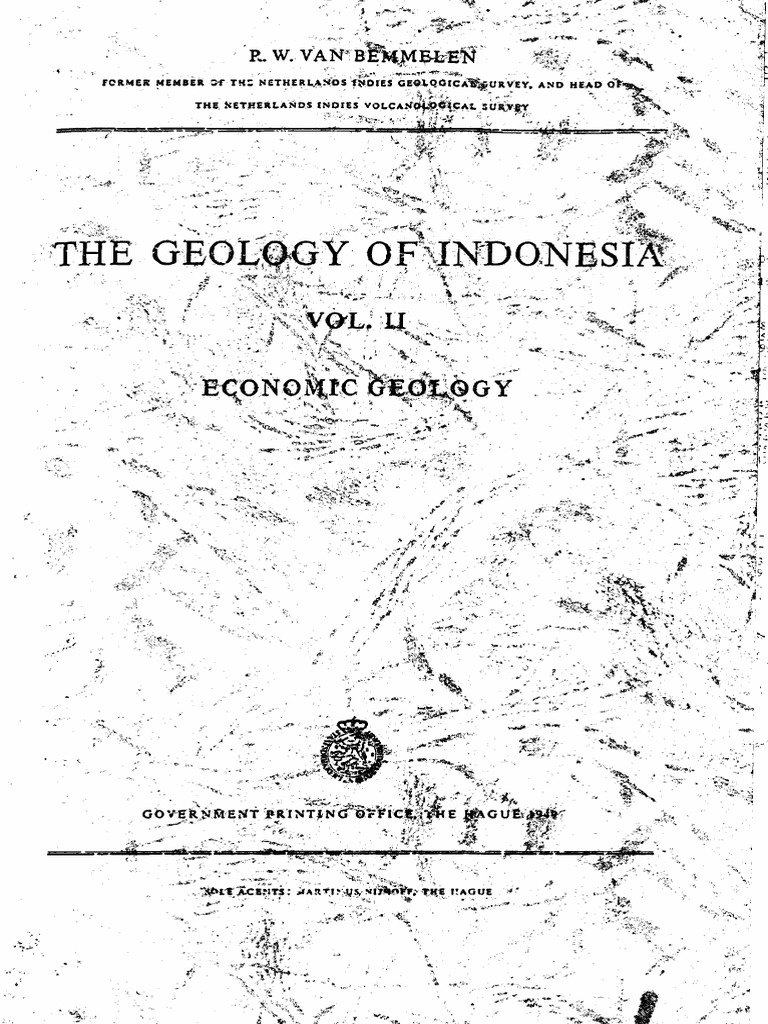 RW Van Bemmelen Geology of Indonesia Vol-II Economic Geology | PDF