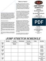 Jump Stretch December 2014 Schedule