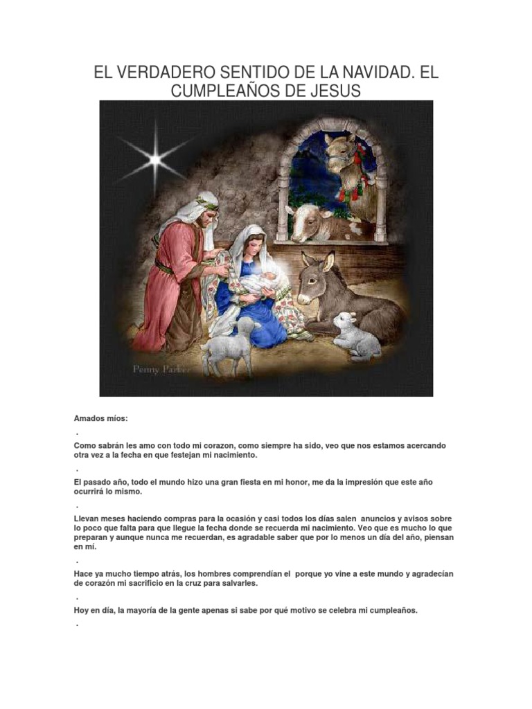 El Verdadero Significado de la Navidad | PDF | Cumpleaños | Navidad