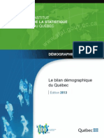 Institut de la statistique du Québec 2013 population report