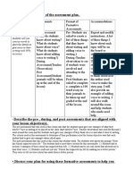 Oconnor Assessment Plan