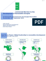 Regulatory and Commercial Barriers To The Development of Renewable Energies