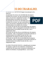 DIREITO DO TRABALHO-120 Questões