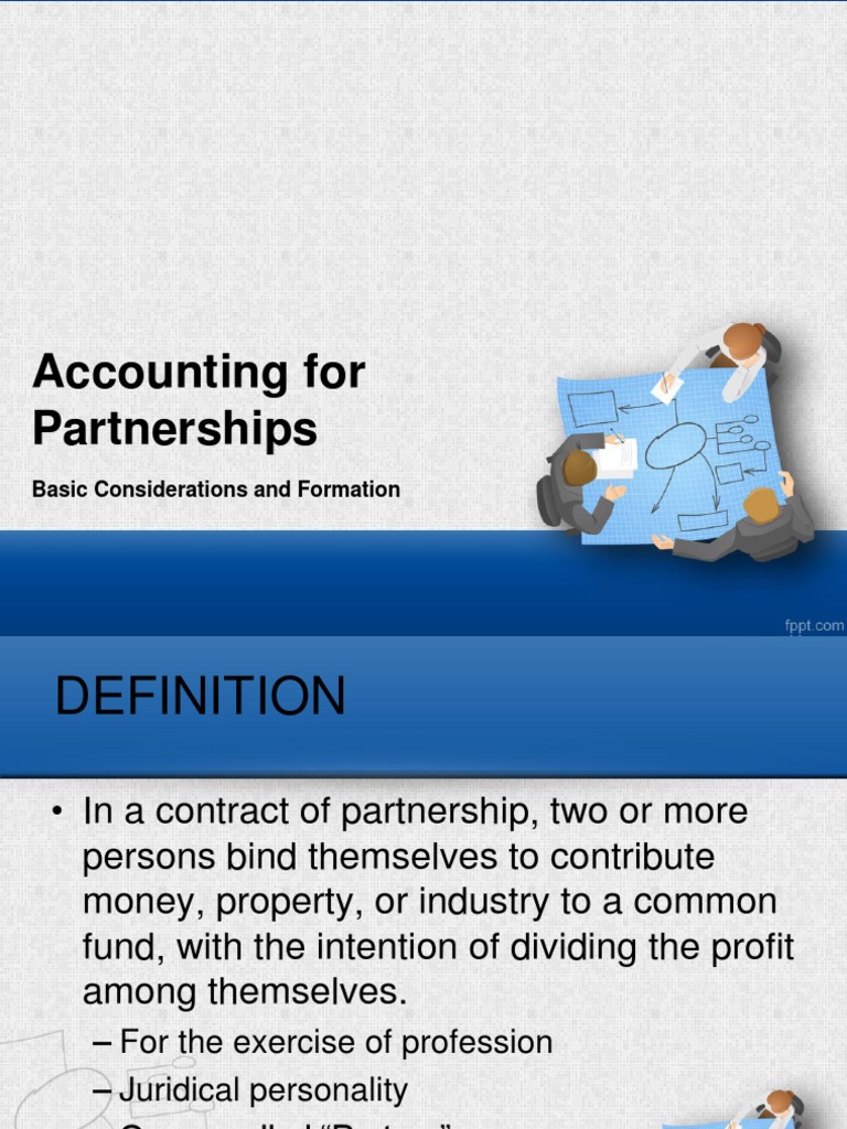 Partnership Accounting and Formation Guide | PDF | Debits And Credits ...