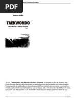 Conheca o Livro Taekwondo Arte Marcial e Cultura Coreana
