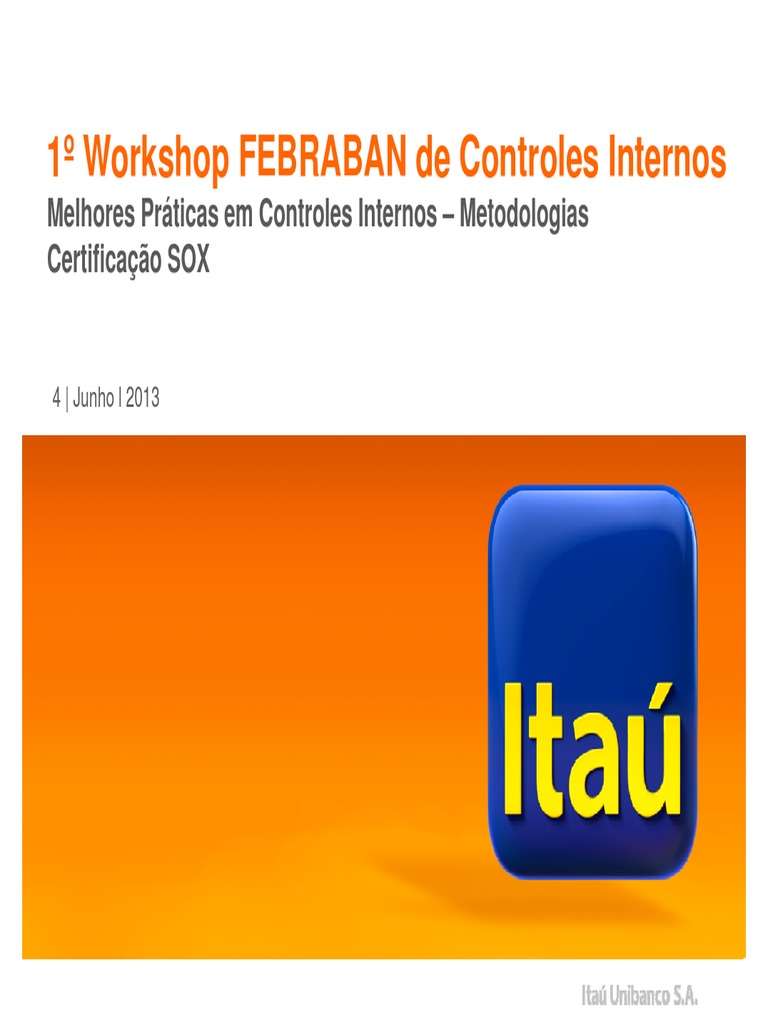 Melhores Práticas em Controles Internos SOX | PDF | Lei Sarbanes-Oxley ...