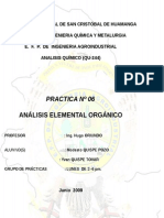 Análisis Elemental Orgánico