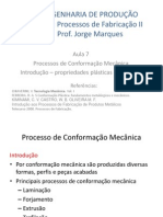 2014-1 Proc Fabr. II - Aula 7 Propriedades Mec Dos Metais