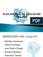 Plan Decenal de Educacion 1992-2002, Rep. Dom.